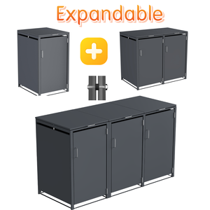 Couvertures de poubelle en métal résistant à la corrosion <span class=keywords><strong>pour</strong></span> <span class=keywords><strong>poubelles</strong></span> à roulettes et <span class=keywords><strong>abri</strong></span> <span class=keywords><strong>pour</strong></span> <span class=keywords><strong>poubelles</strong></span> à roulettes - Product Image 5