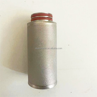 Filtre à gaz en acier inoxydable fritté poreux en poudre métallique de tailles 40 mm, 45 mm, 65 mm de diamètre extérieur, 0,5 µm, 1 µm, 2 µm