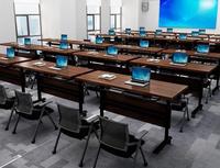 Table d'ordinateur pliable, bureau long pliable pour les formations et les établissements d'enseignement