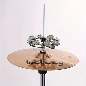 Tambourin Hi-Hat Premium en Gros avec Jingles Simples/Doubles en Acier Inoxydable pour Accessoires de Gong et Cymbales - Product Image 6