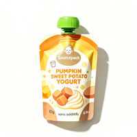 Pochette à bec verseur non toxique pour bébé, idéale pour l'alimentation en crèche, sac souple pour boissons liquides, smoothies et collations
