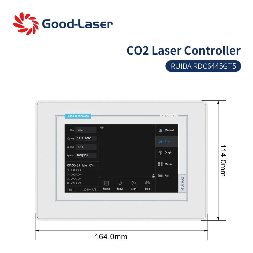 Tốt-laser RUIDA rdc6445gt5 CO2 khắc laser và Máy cắt điều khiển với Key Flim/Mainboard/bảng điều chỉnh