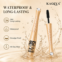 Maskara Bulu Mata 4D Serat Sutra Tahan Air Label Pribadi untuk Kosmetik Cair dalam Tube, Memperpanjang, OEM ODM