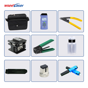 Thiết yếu FTTH sợi quang công cụ Kit trực quan lỗi định vị Power Meter FC-6S sợi Cleaver thiết bị sợi quang - Product Image 4