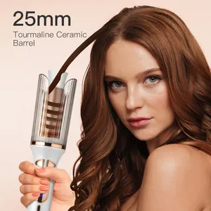 OEM Auto Locken wickler Spirale beheizt Curly Iron Styling Machine rotierendes Curling Haar Automatischer Magic Curler mit LCD-Display