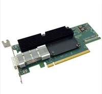 MCX653105A-ECAT - Tarjeta de red InfiniBand CX6 original, completamente nueva, NIC 100G QSFP56 PCIe 3.0/4.0 x16