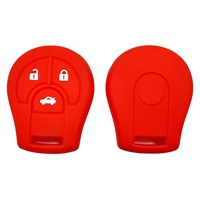 Étui de clé en silicone WZ à 3 boutons, protection anti-rayures, compatible avec Nissan March Sylphy Tiida 2015-2021, haute qualité
