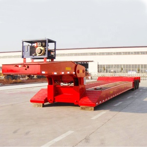 Chargeur frontal Camion Remorques <span class=keywords><strong>Semi</strong></span> <span class=keywords><strong>Tracteur</strong></span> 6x4 Utilisé Delong Low Bed Truck Trailer Parts Ltd. Steel Panda China 3 Axle 30-80ton - Product Image 2