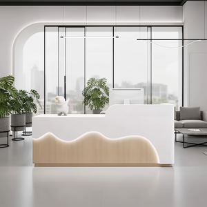 Mostrador de Recepción Moderno <span class=keywords><strong>y</strong></span> Duradero <span class=keywords><strong>en</strong></span> Oferta con Cajón para Oficina, Vestíbulo, Hoteles, Centros Comerciales, Hospitales, Bares <span class=keywords><strong>y</strong></span> Hogares - Product Image 1