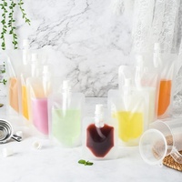 Pochettes Doypack à Bec Verseur pour Boissons, Translucides Givrées, 30ml 50ml 100ml 150ml 200ml 250ml 300ml 380ml 500ml