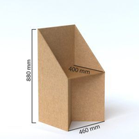 Ensemble Table-Chaise-Armoire Rotative Moderne en Carton Écologique Personnalisé ECO Display Factory - Pliable, Portable, Recyclable, Étanche