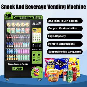 Máquina Expendedora Inteligente Combinada Personalizada OEM de Fábrica XYZ para Aperitivos y Bebidas Frías con Sistema de Gestión Remota - Product Image 2