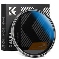 Filtre réglable ultra-fin K&F Concept 37-82mm ND2-32 en verre optique avec film bleu antireflet, en aluminium aéronautique