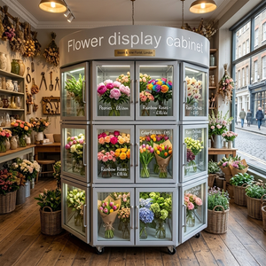 Máquina Expendedora de Flores Frescas Automática y Refrigerada JFP, Tienda de Ramos sin Personal ni Efectivo con Pantalla Táctil para <span class=keywords><strong>Metro</strong></span> - Product Image 6