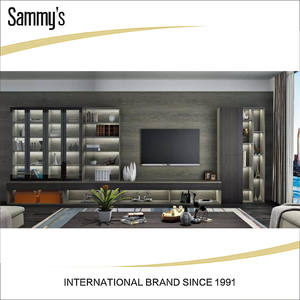 Mobile TV Contemporaneo in Legno per Soggiorno con Ampia Capacità di Archiviazione e Ripiani Regolabili - Product Image 2