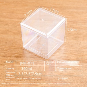 Caja de Plástico Cuadrada Transparente Personalizada para Alimentos, Caja Transparente para Exhibición y Empaque de Pasteles, Galletas y Dulces - Product Image 5