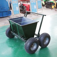 Machine de remplissage de sable pour gazon artificiel avec capacité de charge élevée pour la construction de terrains professionnels