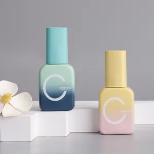 Fornecedor de frascos de esmalte de unhas quadrados vazios por atacado com frascos de amostra de perfume de luxo personalizados com caixa