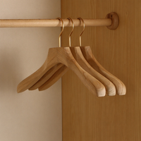 Cintre en bois de camphre naturel en gros, personnalisable avec logo, pour vêtements, vestes et costumes, idéal pour cuisine, armoire et salle de bain