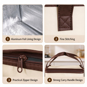 Bolsa Térmica Aislante de Fábrica, No Tejida, a Prueba de Fugas, de Grado Comercial, Duradera, para Servicio de Alimentos Calientes - Product Image 2