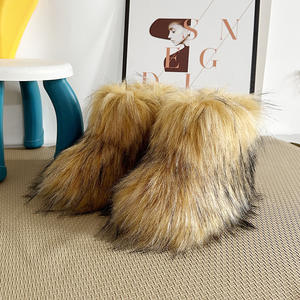 <span class=keywords><strong>Botas</strong></span> Mao para niños, ropa exterior cálida, antideslizante, <span class=keywords><strong>pelo</strong></span> largo para niños, <span class=keywords><strong>botas</strong></span> de nieve de piel de mapache de imitación de invierno para niñas - Product Image 6