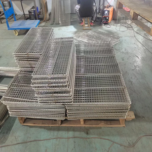 Estante de enfriamiento de pasteles para hornear de acero inoxidable 304 con pies, Red de secado de pan, Red de filtro de aceite, bandeja de malla de alambre para barbacoa - Product Image 4