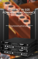 Amplificador de K-6K4 classe D Amplificateur de puissance vocal portable 4 canaux Pa Audio professionnel Amplificador bon marché