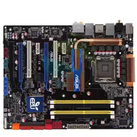 P5Q-E Carte Mère De Bureau P45 Socket LGA 775 Pour Core 2 Duo Quad DDR2 16G UEFI ATX BIOS Original Utilisé carte mère