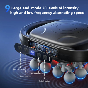 Pistola de masaje de 16 cabezales adecuada para personas que hacen ejercicio Pistola de masaje de tejido profundo con 9 modos para relajación muscular Pistola fascial - Product Image 4