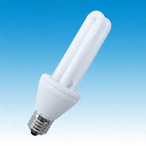 หลอดไฟประหยัดพลังงาน 2U CFL ขั้ว E27 6000K แสงเดย์ไลท์ ใช้งานได้ 6000 ชั่วโมง CRI 80 ฐานพลาสติก หลอดฟลูออเรสเซนต์ รับประกัน 2 ปี AC 220V 3900 - Product Image 1