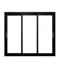 Ventana de Perfil de Aleación de Aluminio Ultra Estrecho con Doble Acristalamiento, Deslizamiento Suave, Visión Amplia y Gran Apertura