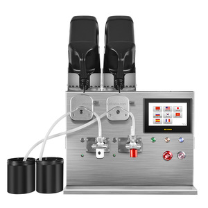 Máquina de llenado automática de doble cabezal con pantalla táctil para latas, gel UV, esmalte de uñas, brillo labial, aceite esencial, digital de alta precisión - Product Image 4
