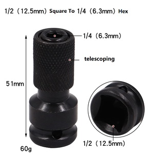 Adaptateur de clé électrique, rallonge 1/2 1/4, embout de tournevis hexagonal carré, <span class=keywords><strong>convertisseur</strong></span> de douille, adaptateur télescopique, accessoires pour outils électriques - Product Image 3