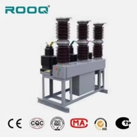 Interruptor de vacío eléctrico trifásico de alta tensión para exteriores, 33kV, 630A, 1250A, de alta capacidad de ruptura