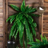S02243新しい傾向の人工植物本物のタッチ観賞用植物装飾的な熱帯の葉シダ人工ペルシャ葉デコ用