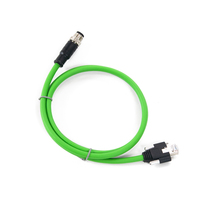 Câble de raccordement M12 / Cordon pour connectivité Ethernet industrielle Connecteur de panneau M12 circulaire étanche