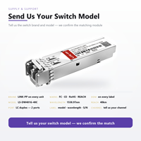 Module optique SFP 1000BASE-DWDM compatible Mikrotik, 1,25 G, 1550 nm, 40 km, monomode, LC/UPC Duplex, DDM, Hot Pluggable