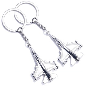 Oneway Wholesale Fashion 3D Mini Craft Travel Gift Metal Aircraft <b>Key</b> Chain <b>Custom</b> 3D Airplane Keychains - Product Image 4