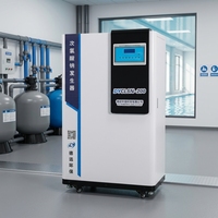 Générateur d'hypochlorite de sodium MMO à électrode en titane avec boîte de vitesses moteur |   Électrolyseur de saumure à concentration de sécurité de 0,8 %, 500 L/heure