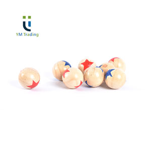 Lot de 8 boules de pétanque en bois pour boccia, intérieur et extérieur portables - Product Image 5
