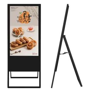 2022 vente chaude affiche numérique portable 40 pouces intérieur autoportant écran numérique panneau d'affichage publicitaire
