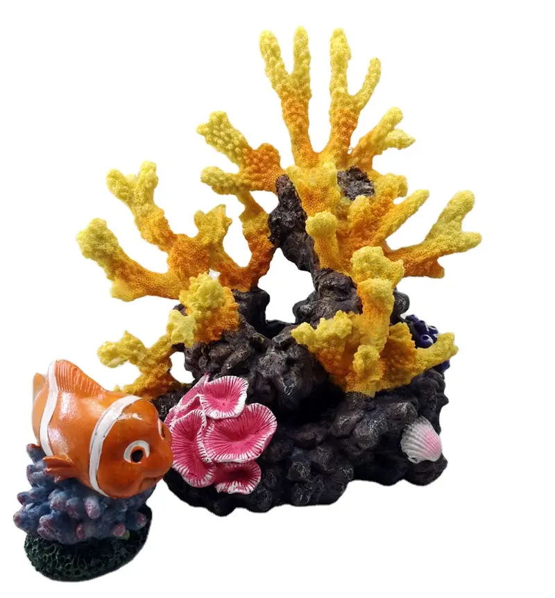 Décoration d'aquarium, ornements de corail, accessoires de beauté d'aquarium, vente en gros d'usine