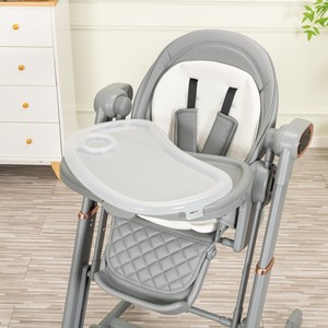 Chaise haute électrique 4-en-1 pour bébé, pliable en forme de Z, multifonctionnelle avec balançoire musicale et table à langer, chaise de repas pour bébé - Vente en gros - Product Image 2