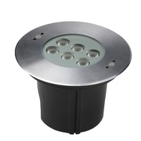 Lumière de piscine souterraine étanche IP68 316SS 6W RVB LED avec conception encastrée par contrôleur DMX pour piscines extérieures
