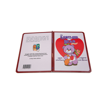 Livre d'histoires de bandes dessinées pour enfants à couverture rigide brillant personnalisé écologique impression offset sur livre de planche pour bébé en papier et en carton