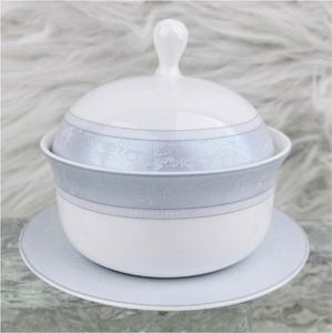 Ensemble de tasses en porcelaine fine pour hôtel, bord argenté, motif marbré, design moderne, durable, compatible lave-vaisselle et micro-ondes, couvercle à charnière, cadeau en céramique - Product Image 6