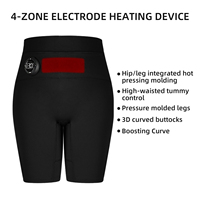 Pantalones EMS para Levantar Glúteos y Shorts Moldeadores con 4 Zonas, 8 Modos, 30 Niveles de Intensidad de Masaje y Función de Calor.