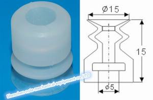 จุกดูดสุญญากาศอุตสาหกรรมซิลิโคนราคาโรงงาน พร้อมรูด้านข้าง - Product Image 5