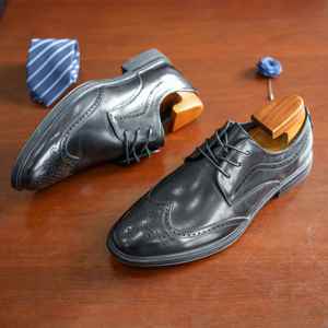 Nouvelle collection printemps : Chaussures en cuir pour hommes, formelles et décontractées, tendance, à bout large, style britannique, chaussures de gentleman - Product Image 5