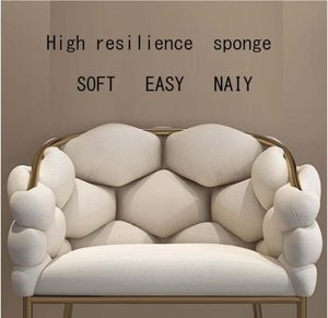 Silla de Maquillaje para Niñas, Silla Burbuja de Lujo para Dormitorio, Silla Italiana de Lujo con Respaldo Alto para Hotel - Product Image 5